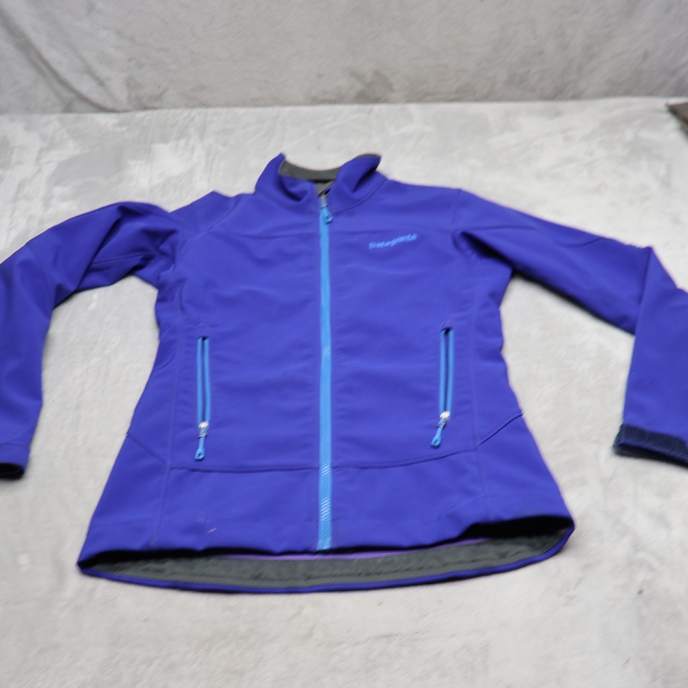 Patagonia Adze Jacket Womens XS Purple Softshell Full Zip Rain Wind Outdoor Hike